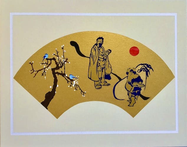 A Gold Flashe and Pigment of Marilyn Monroe