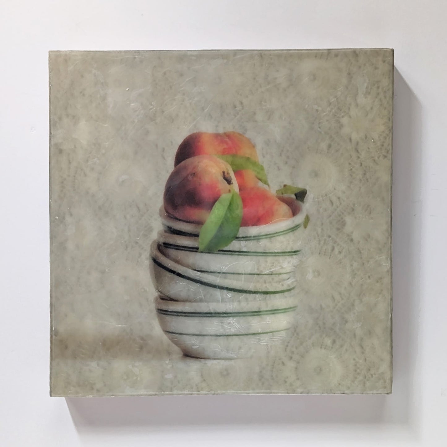 Three Peaches and Lace By Gail Haile