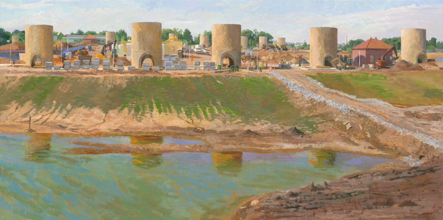 Five Towers with Pond