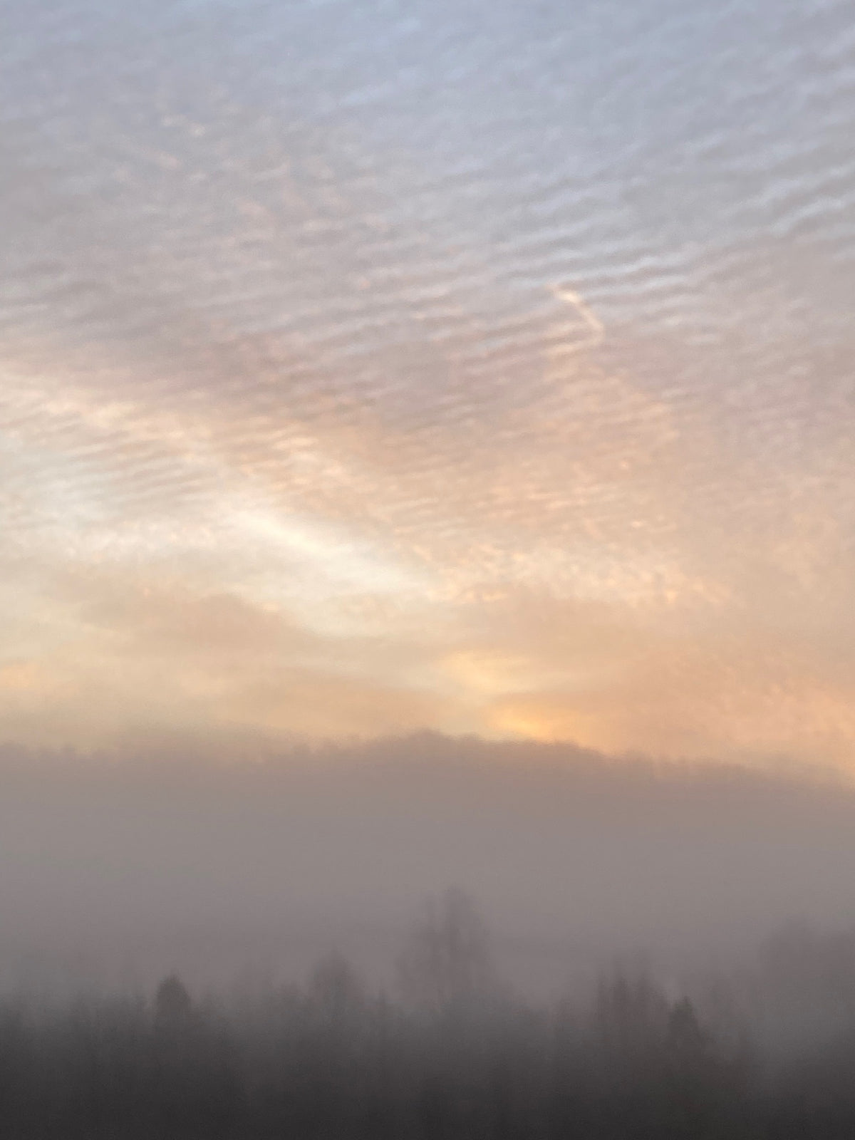 Pastel Sunrise Over Cove Mountain By Ailsa Long