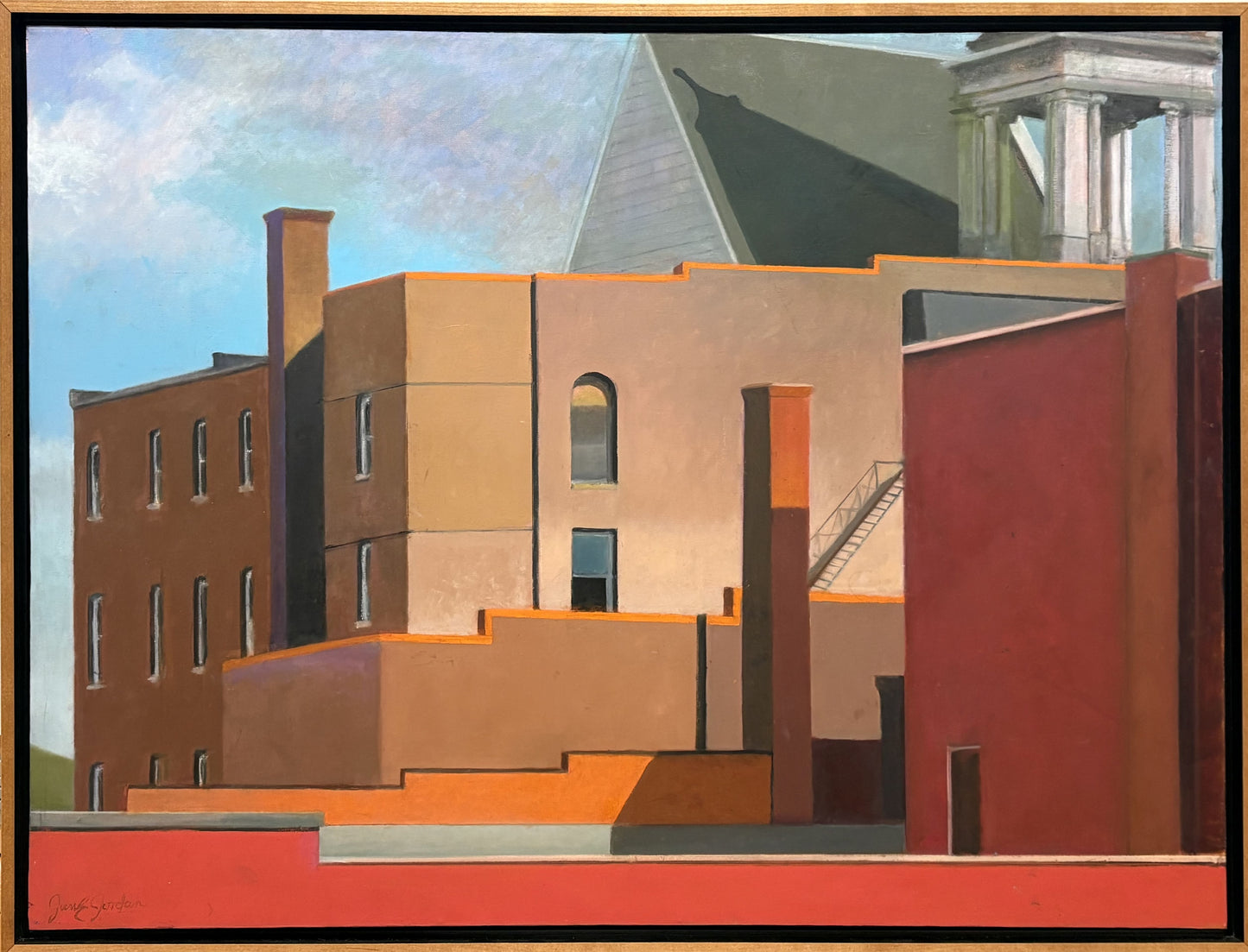 Masonic Building and Chimney By June Jordan