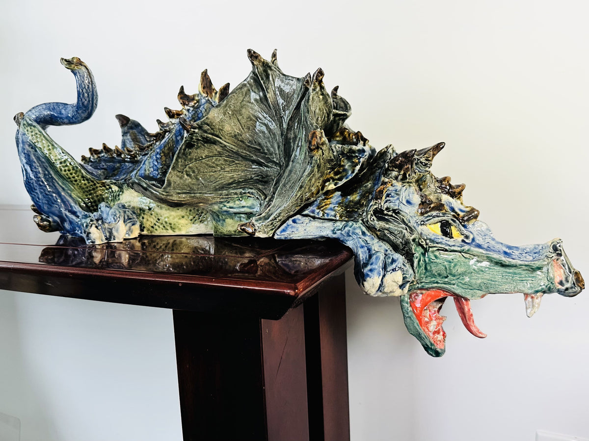 Blue Dragon Grotesque By Susan Sherwin