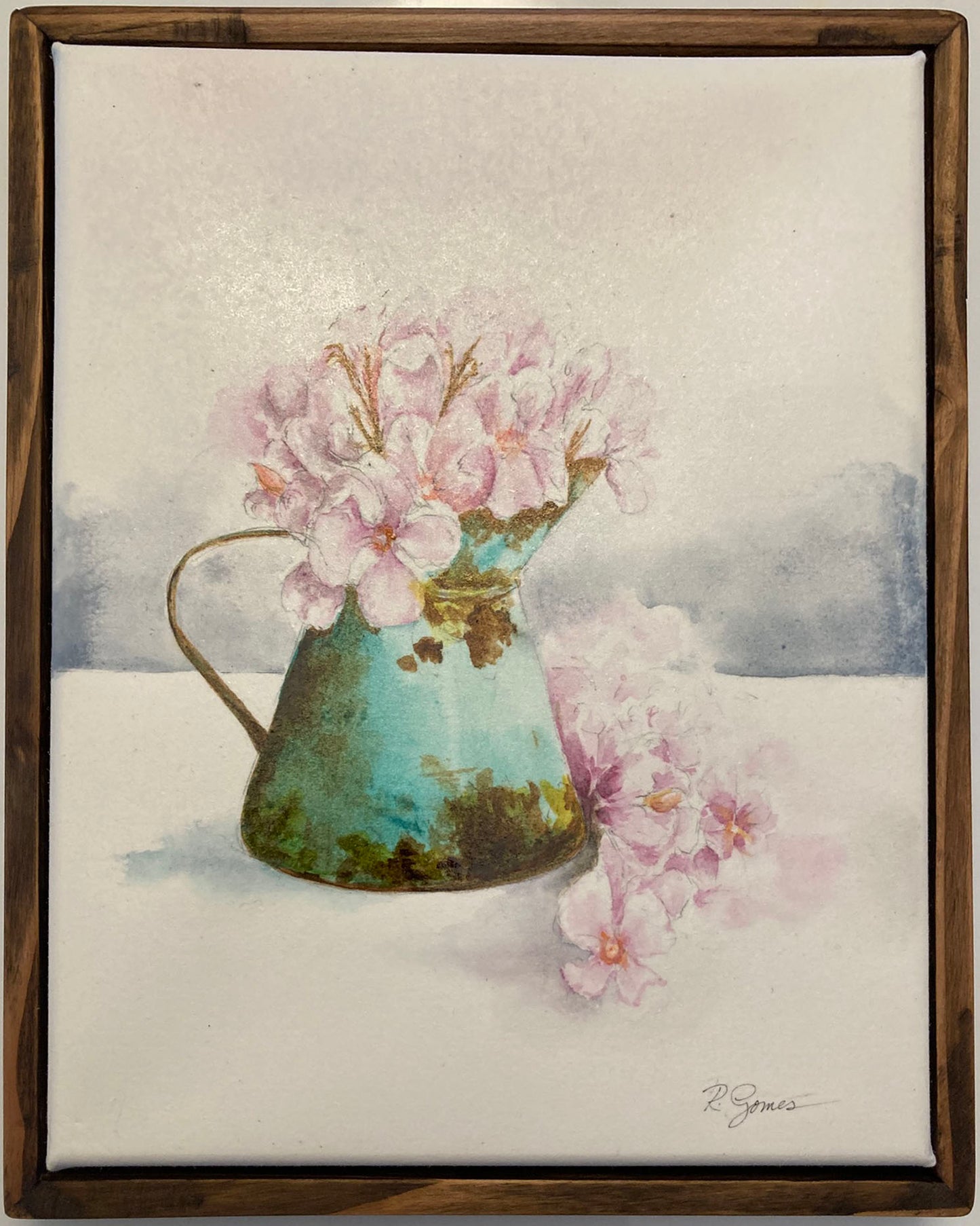 Antique Pitcher with Flowers