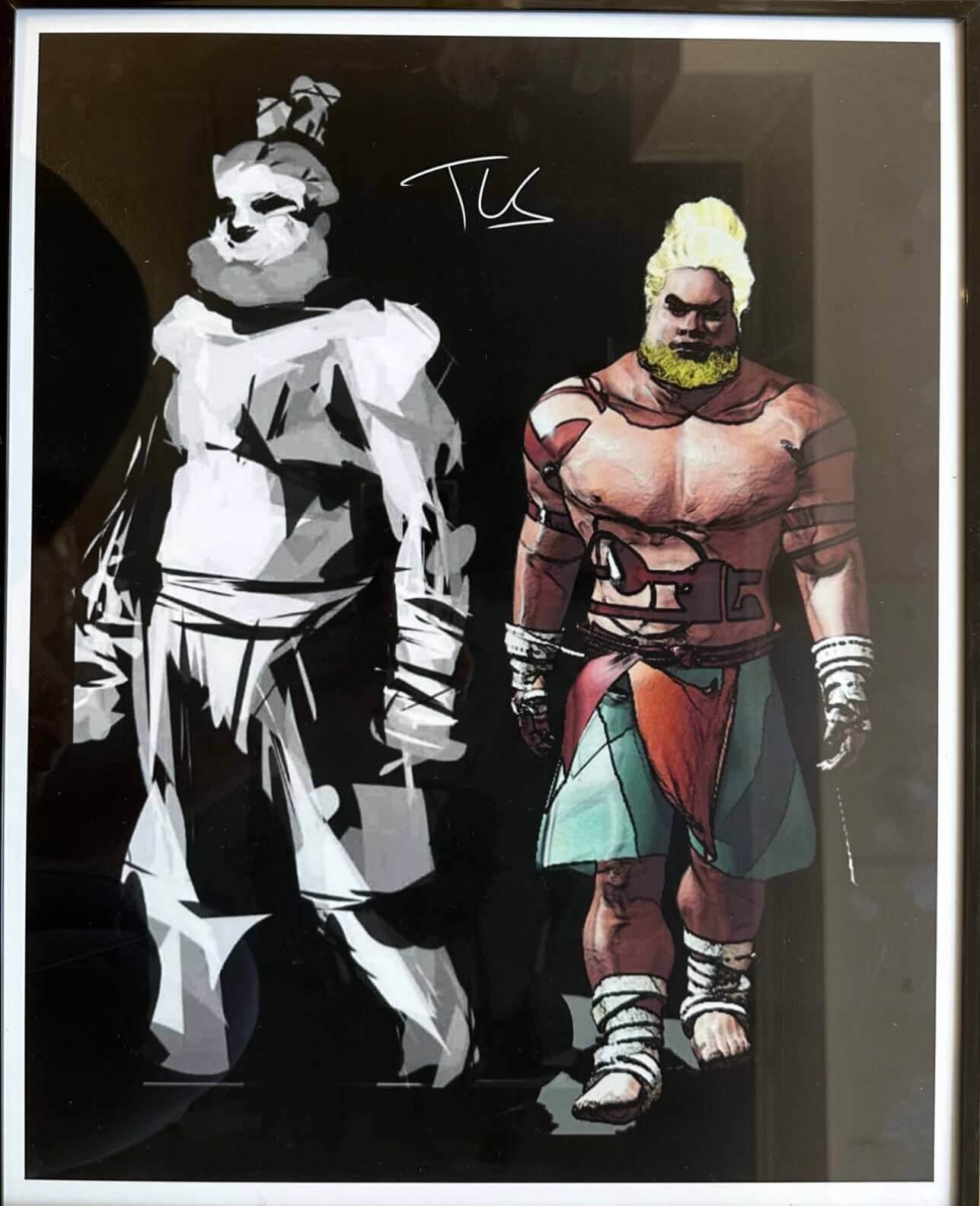 A Blonde fighter