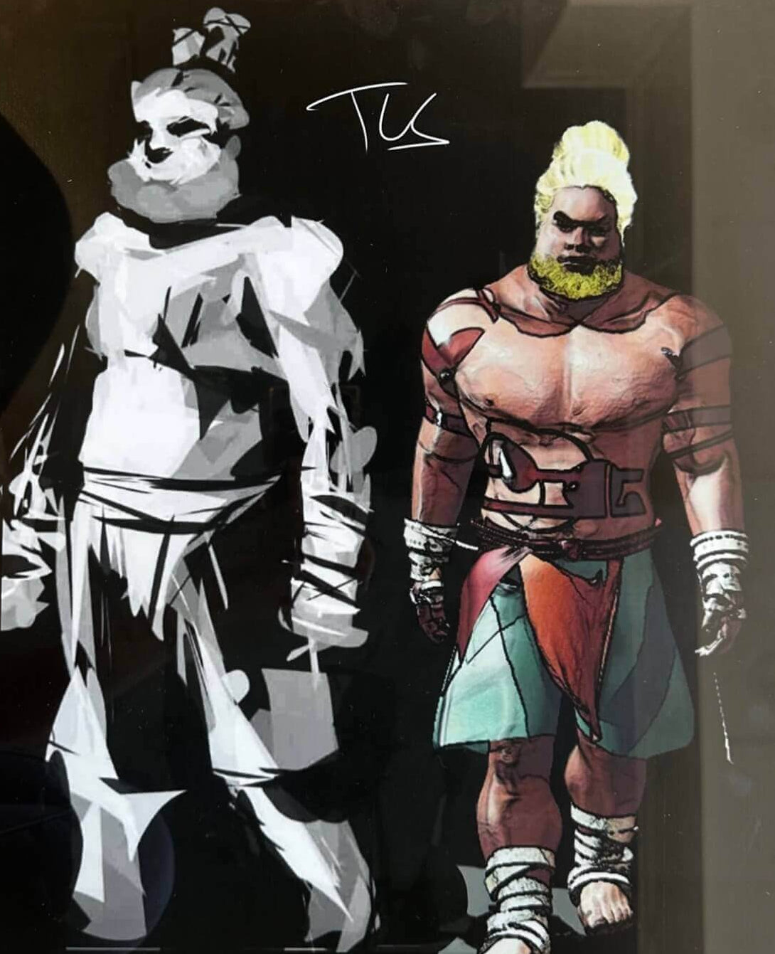 A Blonde fighter