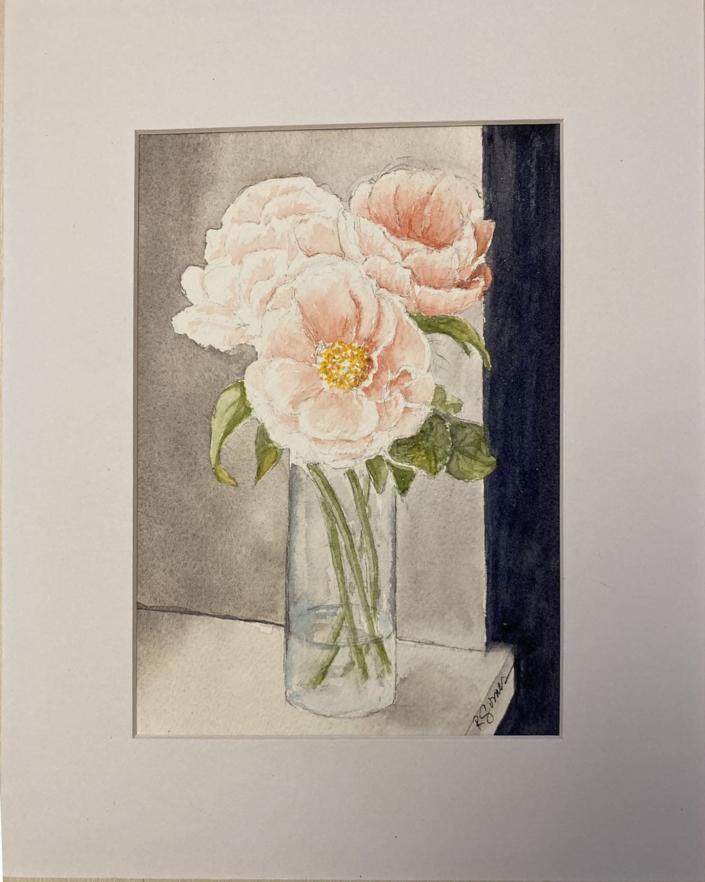 Flowers in a Clear Vase