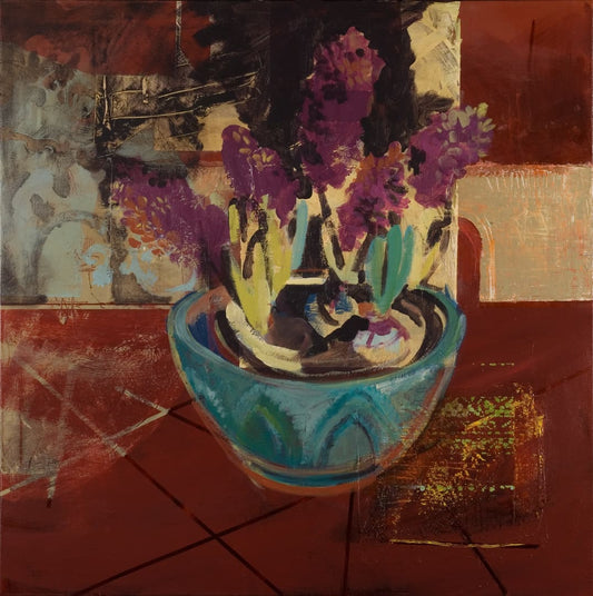 Hyacinths in Landscape