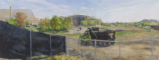 Reservation 13 with Green and Black Dump Trucks