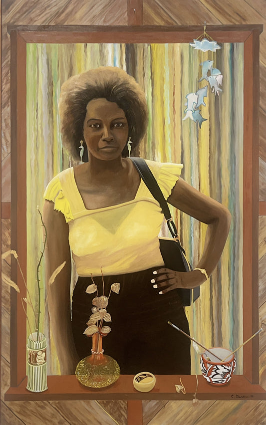 Woman With Still Life By Carl Gardner