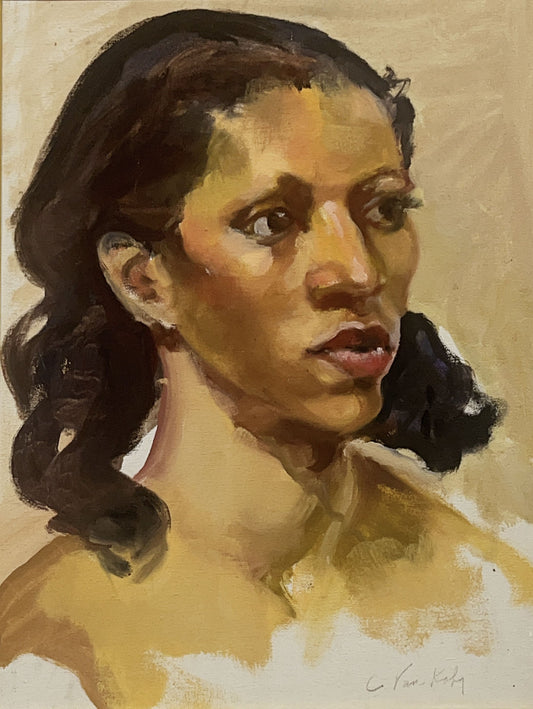 Girl in Pigtails By Carl Gardner