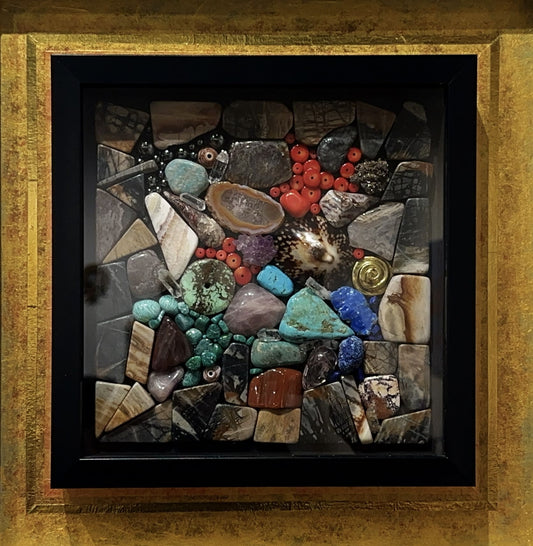Semi Precious Stones Shadowbox By Lynell Hilt