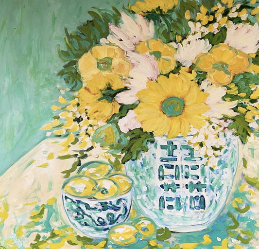 Teal, Lemons, and Sunshine