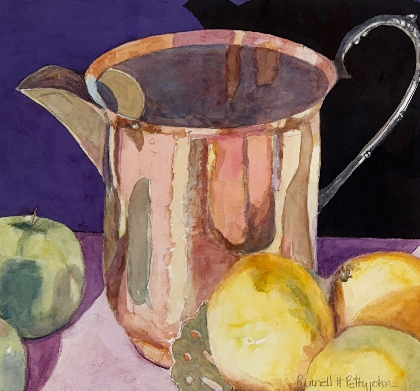 Copper Pots with Lemons