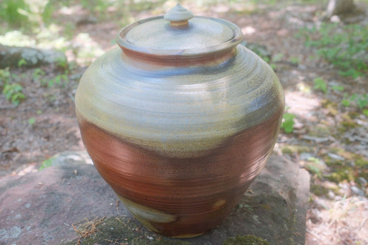Wood Fired Lidded Jar By Beatriz Gutiérrez González
