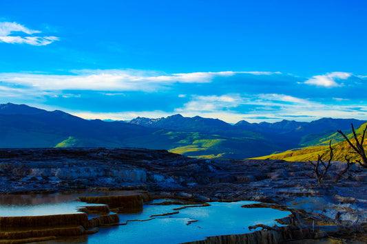 Mommoth Hot Springs By Kathleen Finan