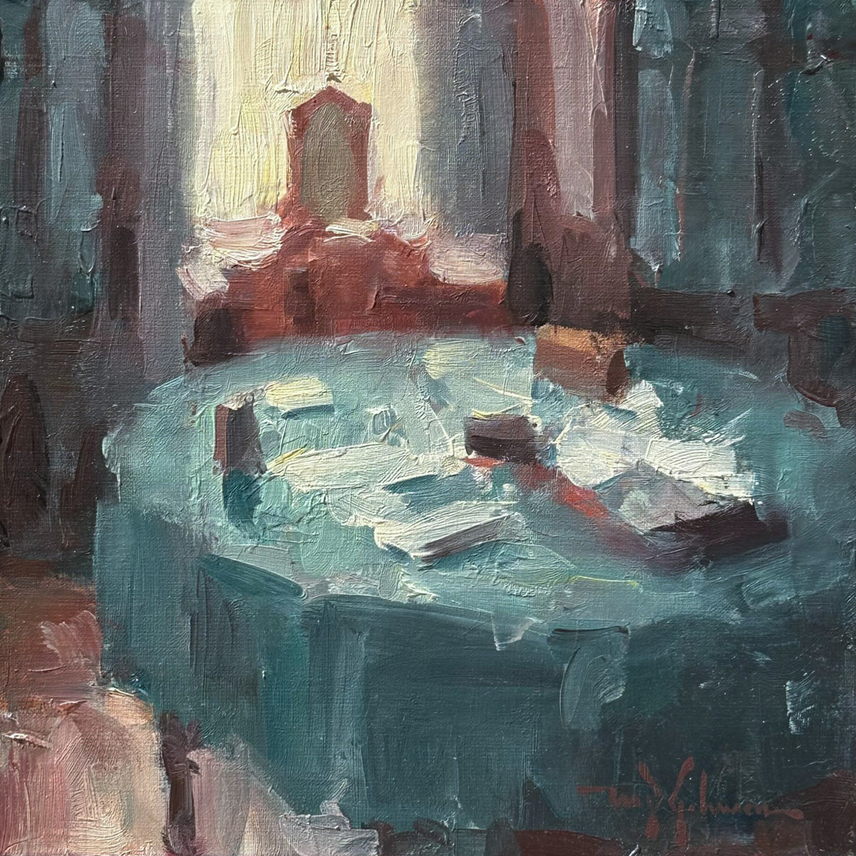 Green Tablecloth