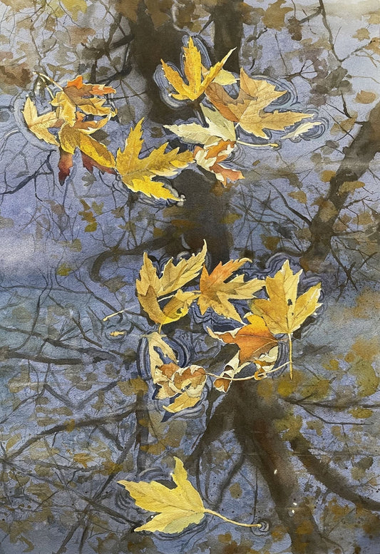 Floating Leaves By Margitta Hanff