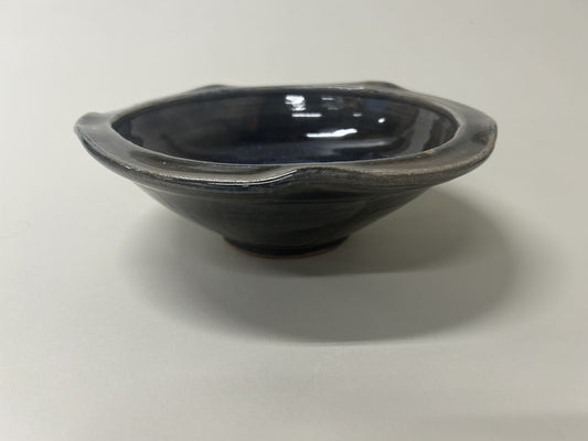 Blue Altered Bowl By Ted Batt