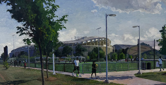 Fields at RFK Stadium Afternoon