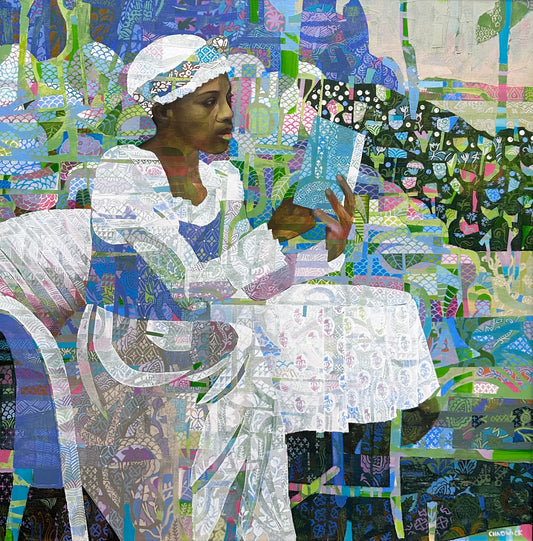 Woman Reading in the Garden