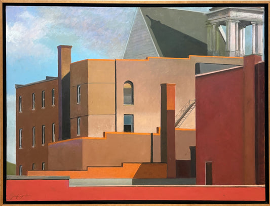 Masonic Building and Chimney By June Jordan