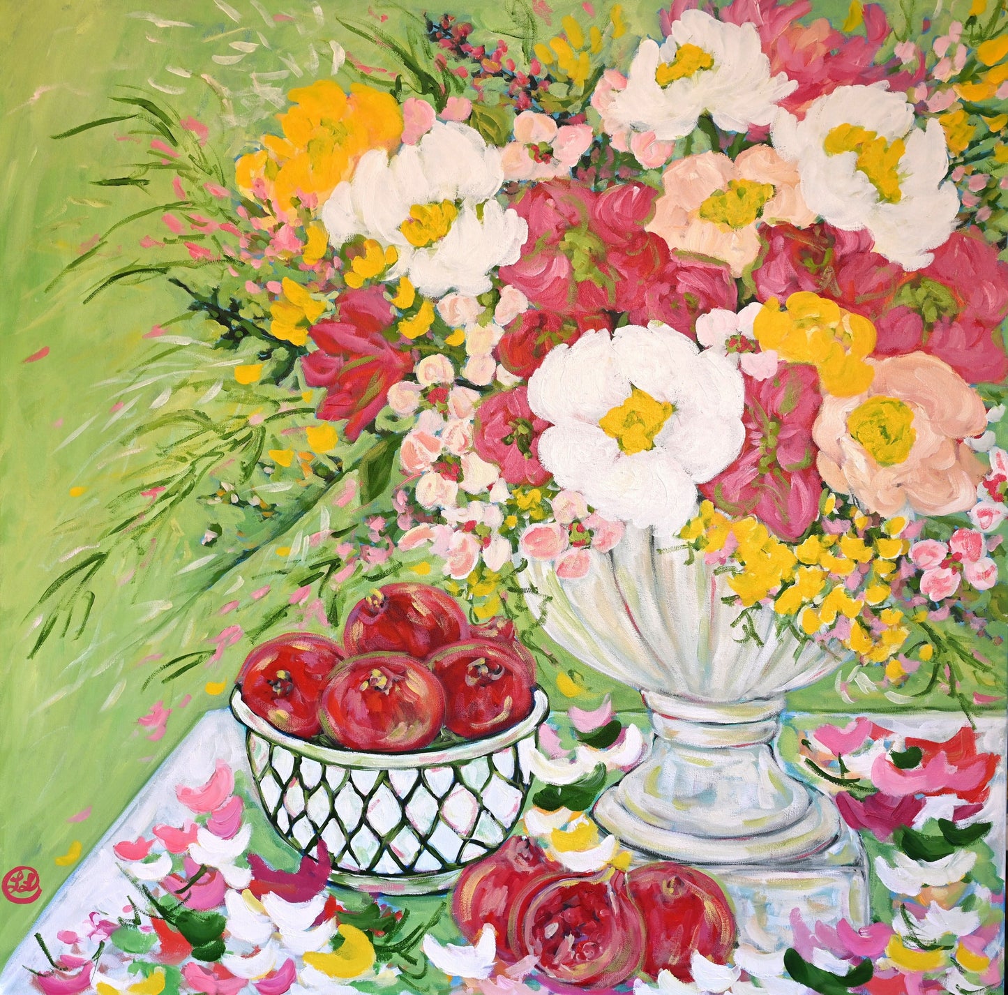 Peonies and Pomegranates