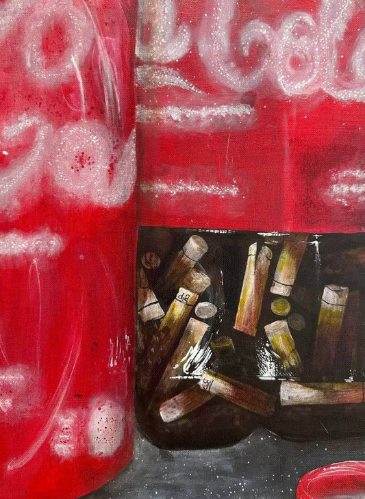 A painting of cigarettes 